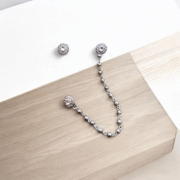 Sliver Nosepin and Earring Set