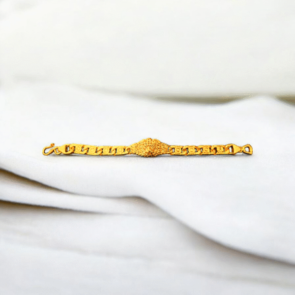 Golden Chain With Lion Bracelet