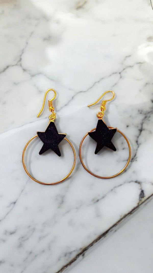 Black Star Earring
